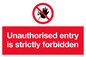 PA5321: Unauthorised entry strictly forbidden