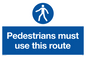 MA5327: Pedestrians must use this route