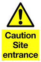 WC5335: Caution Site entrance