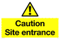 WC5335: Caution Site entrance