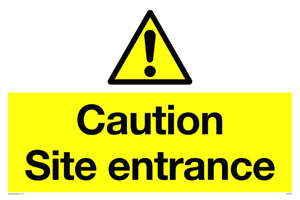 WC5335: Caution Site entrance