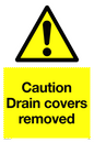 WV5338: Caution Drain covers removed