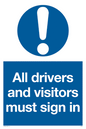 MV5342: All drivers and visitors must sign in