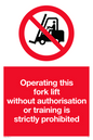 PV5348: Operating forklift without authorisation