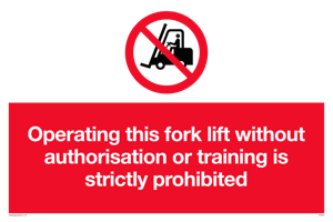 PV5348: Operating forklift without authorisation