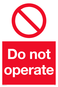 PM5349: Do not operate