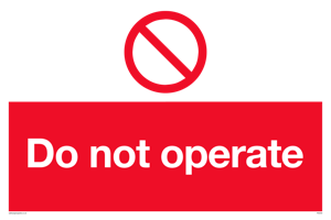 PM5349: Do not operate