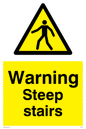 WV5357: Warning Steep stairs