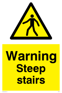WV5357: Warning Steep stairs
