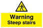 WV5357: Warning Steep stairs