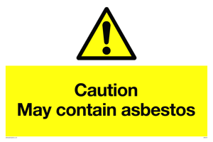 WN5375: Caution May contain asbestos