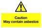 WN5375: Caution May contain asbestos