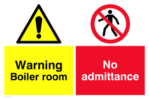 CV5386: Boiler room & No admittance