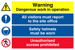 CC5387: Site safety combination Sign