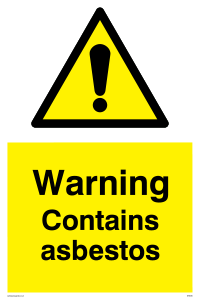 WN5390: Warning Contains asbestos