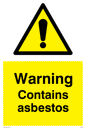 WN5390: Warning Contains asbestos