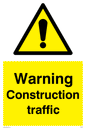 WC5391: Warning Construction traffic