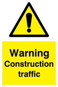 WC5391: Warning Construction traffic