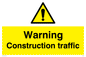 WC5391: Warning Construction traffic