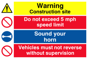 CC5393: Construction safety combination Sign