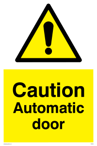 WV5405: Caution Automatic door