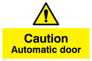 WV5405: Caution Automatic door