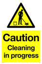WV5406: Caution Cleaning in progress