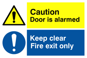 CV5408: Caution Door is alarmed