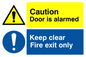 CV5408: Caution Door is alarmed