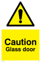 WV5409: Caution Glass door