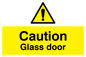 WV5409: Caution Glass door