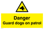 WU5410: Danger Guard Dogs Sign