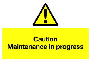 WM5414: Caution Maintenance in progress