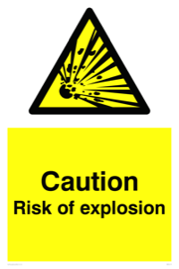 WN5419: Caution Risk of explosion