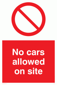 PC541: no cars allowed on site