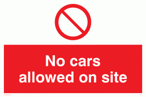 PC541: no cars allowed on site