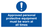 MC5427: Approved personal protective equipment must be worn