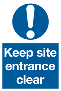 MC5430: Keep site entrance clear