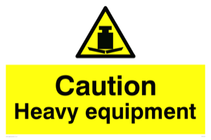 WV5443: Caution Heavy equipment