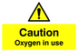 WV5451: Caution Oxygen in use