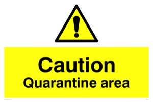 WP5457: Caution Quarantine area
