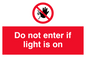 PA5471: Do not enter if light is on