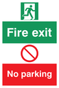 PF5474: Fire exit No parking