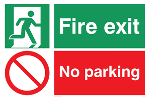 PF5474: Fire exit No parking