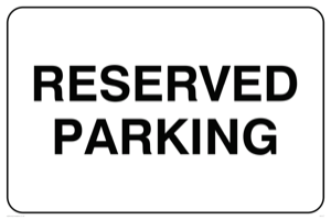IA5477: Reserved parking