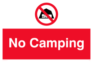 PR5484: No camping