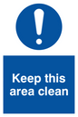 MV5486: Keep this area clean