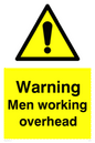 WC5493: Warning Men working overhead