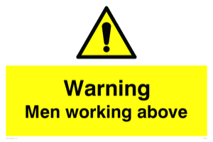 WC5494: Warning Men working above