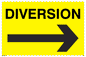 WR549: diversion arrow right